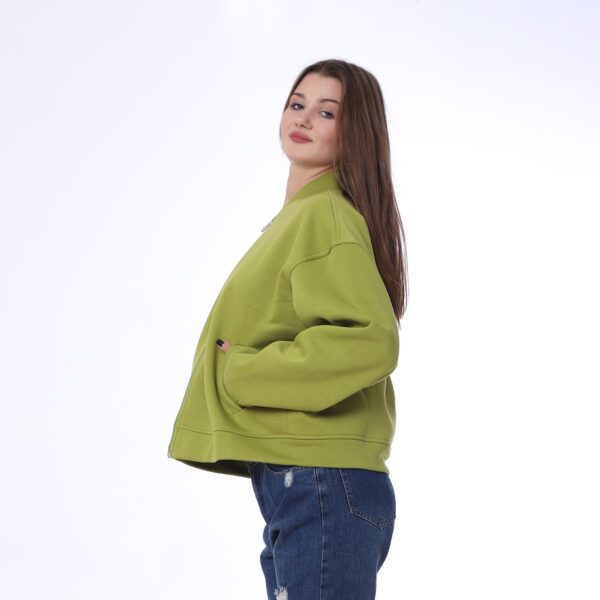 Basic Zipper Sweatshirt - Image 5